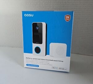 AOSU V8E2CA11 Wireless Doorbell Video Camera with Homebase, 5MP HD